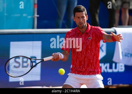 Belgrado, Serbia. 13 Giugno 2020. Novak Djokovic torna. Credit: Nikola Krstic/Alamy Live News Foto Stock