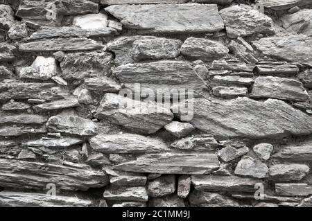 Texture di sfondo del muro di pietra Foto Stock