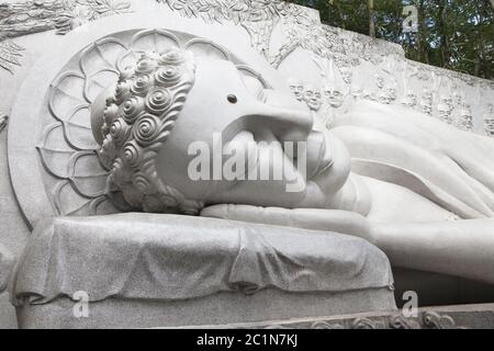 Sleeping statua del Buddha in Nha Trang Foto Stock