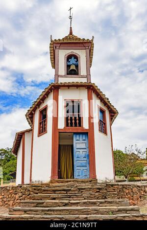 Antica chiesa nella città di Sabara, Minas Gerais Foto Stock