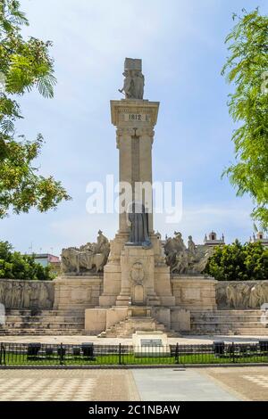 Spagna, Cadice - Monumento alla Costituzione del 1812 Foto Stock