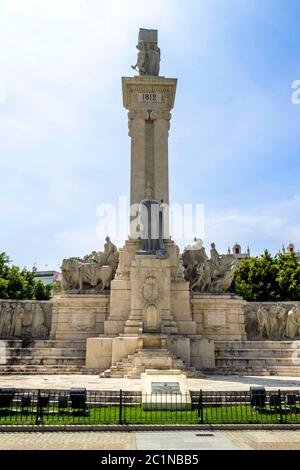 Spagna, Cadice - Monumento alla Costituzione del 1812 Foto Stock