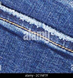 Jeans blu scuro femmina - struttura in tessuto Foto Stock