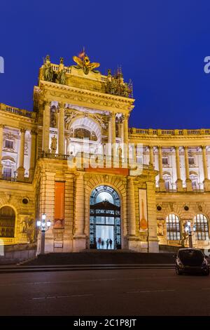 Palazzo di Hofburg a Vienna Austria Foto Stock