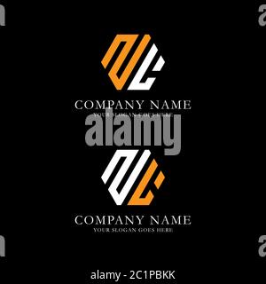 Monogramma creativo Letter ZL logo vettore, linea grafica nome iniziale logo design Illustrazione Vettoriale