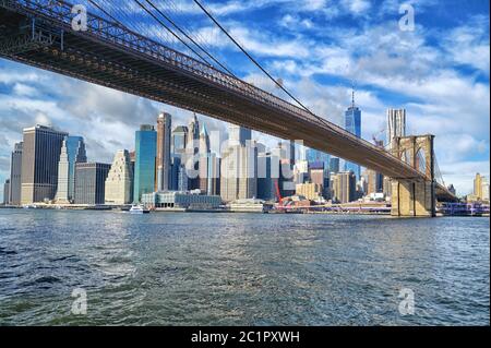 Ponte di Brooklyn 1 Foto Stock
