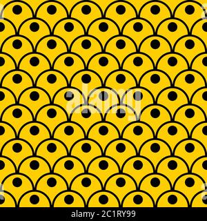 Princess senza cuciture per tessuti, tessuti. I bambini stampano con girly con i cerchi. Coda di sirena, bilancia dei pesci. Vettore cute pattern. Illustrazione Vettoriale