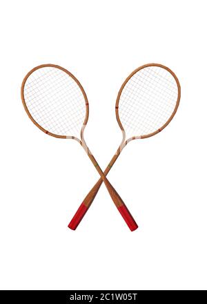 Raquette De Tennis Ancienne En Bois Vintage - Racket Racchetta Legno - Occasion Collector
