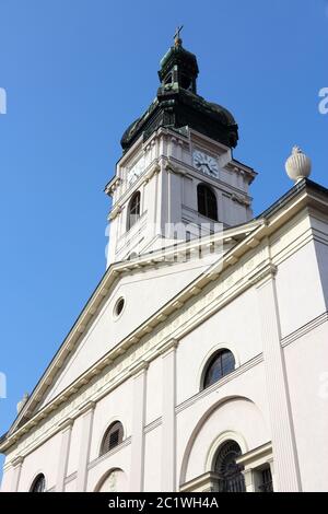 Cattedrale Basilica dell'Assunzione della Madonna a Gyor, Ungheria. Foto Stock