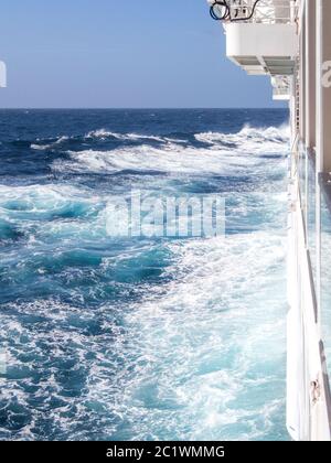 Spagna, onde tempeste nel Mar Mediterraneo Foto Stock