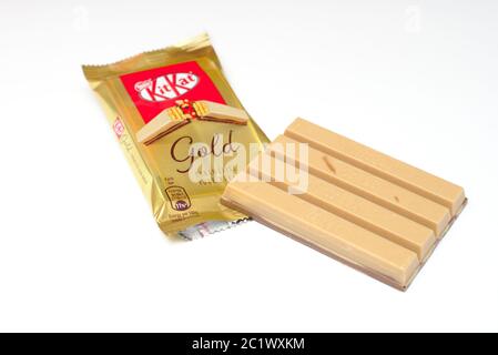 Kit Kat gold, edizione limitata UK Foto Stock