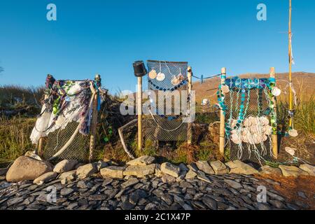 Giardino sensoriale, Lochcarron, Strathcarron, Ross-shire Foto Stock