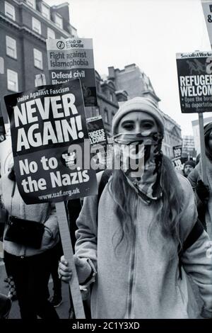 'No al razzismo' rally, Londra, Regno Unito. 17 marzo 2018 Foto Stock