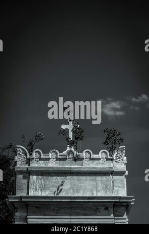 Cimitero dei colon, quartiere di Vedado, l'Avana, Cuba Foto Stock