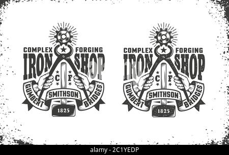 Smithy, logo dell'officina Illustrazione Vettoriale