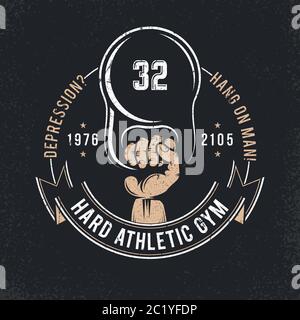 Logo atletico Illustrazione Vettoriale