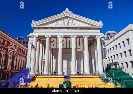 Gallier Hall architettura New Orleans USA Foto Stock