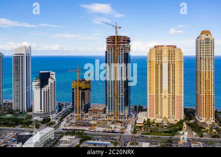 Immobili ad Acqualina Sunny Isles Beach fase due costruzione Foto Stock
