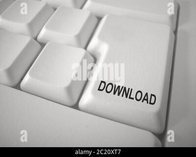 Download del pulsante keybord Foto Stock