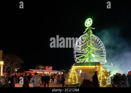 Le barcares villaggio di noel in Francia. Foto Stock