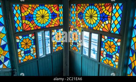 vetrate colorate, mosaico Foto Stock