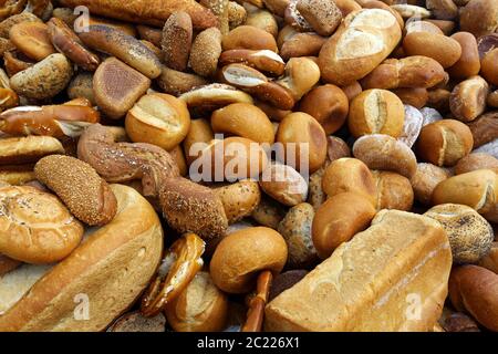 Smaltimento di prodotti da forno Foto Stock