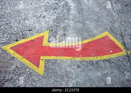 Frecce direzionali Foto Stock
