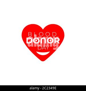 Creative Blood Donor Day informazioni sulla motivazione poster del donatore . Donazione di sangue. Illustrazione della Giornata Mondiale del donatore di sangue Illustrazione Vettoriale