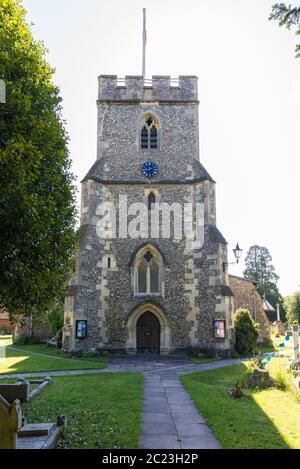 La Chiesa Parrocchiale di Chalfont St. Giles, Buckinghamshire, Inghilterra, Regno Unito Foto Stock