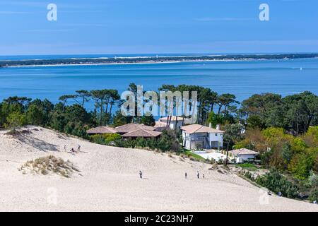 Dune di Pilat, la teste-de-Buch, Arcachon, Gironda, Aquitania, Francia Foto Stock