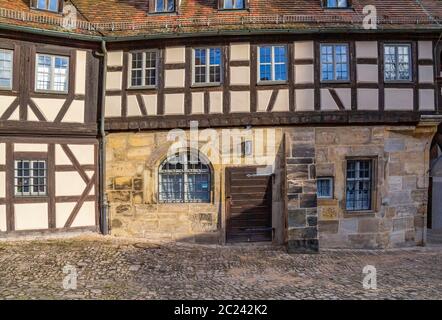 Posizione medievale chiamato Palazzo Vecchio a Bamberg in Baviera Foto Stock