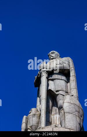 Bismarck Monument ad Amburgo, Germania Foto Stock