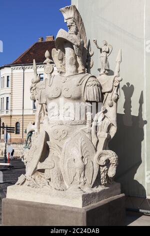 Statua di vuoto armor in Budapest Foto Stock