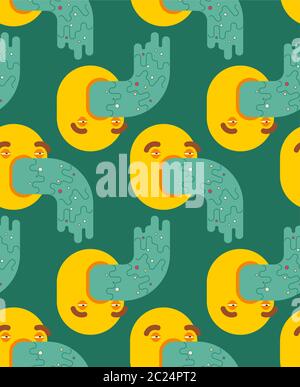 Vomita motivo isolato senza giunture. Sputare sfondo. Spue vettore texture Illustrazione Vettoriale