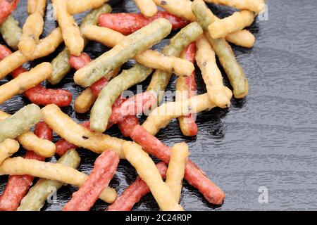 Giapponese tradizionale snack food, Karinto biscotti fritti Foto Stock