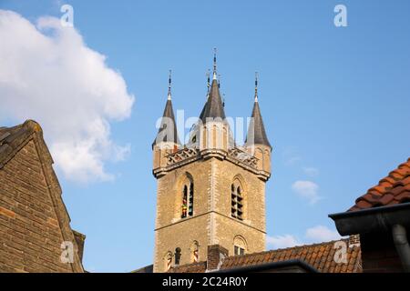 Historischer Glockenturm von 1396, Sluis, Zeeland, Niederlande Foto Stock