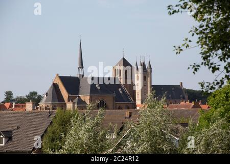 Historischer Glockenturm von 1396, Sluis, Zeeland, Niederlande Foto Stock