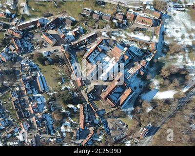 Vista aerea sul monastero di Bebenhausen in Germania Foto Stock