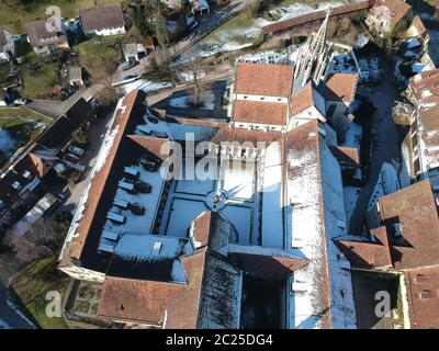 Vista aerea sul monastero di Bebenhausen in Germania Foto Stock