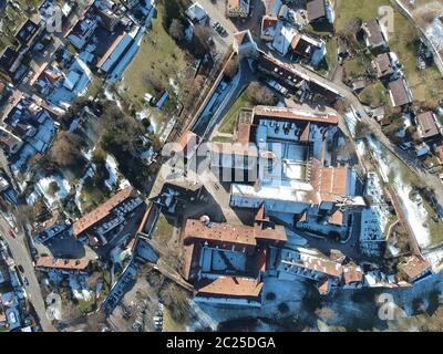 Vista aerea sul monastero di Bebenhausen in Germania Foto Stock