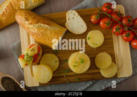 Formaggio Smollé ceco - Olomoucke tvaruzky, foto prodotto Foto Stock