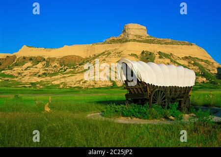 Scotts Bluff National Monument, Nebraska, USA Foto Stock