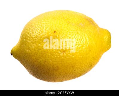 Mature fragranti giallo limone. su un bianco Foto Stock