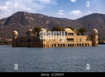 India. Jaipur. Palazzo dell'acqua- Jal Mahal Foto Stock