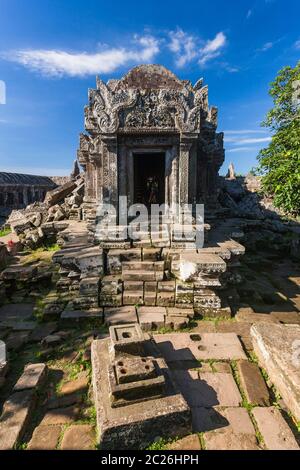 Tempio di Preah Vihear, tempio principale, edificio principale, santuario principale, tempio indù dell'antico Impero Khmer, Preah Vihear, Cambogia, Asia sudorientale, Asia Foto Stock