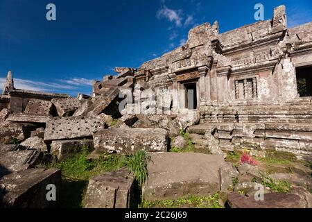 Tempio di Preah Vihear, rovine e tempio principale, edificio principale, santuario principale, tempio indù dell'antico Impero Khmer, Cambogia, Asia sudorientale, Asia Foto Stock