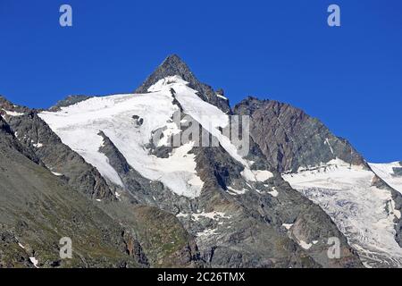 Grossglockner con 3798 m di altezza la montagna più alta in Austria Foto Stock