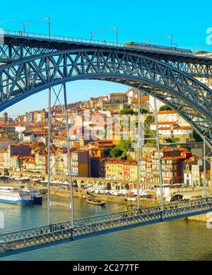 Porto oldtown, Ponte Dom Luis Foto Stock