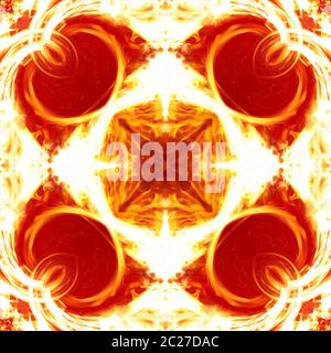 Motivo simmetrico senza cuciture motivo astratto amore cuore texture Foto Stock