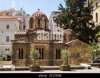 La chiesa di Panaghia Kapnikarea, Atene Foto Stock